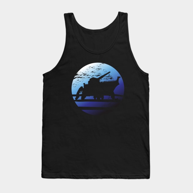 Scythe Boardgame Blue Faction Tank Top by Buba Boardgames